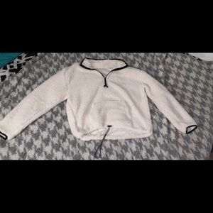 Sherpa jacket ~half zipped